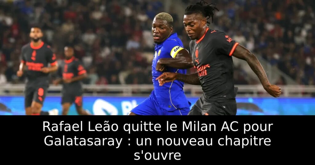 Rafael Leão quitte le Milan AC pour Galatasaray : un nouveau chapitre s&rsquo;ouvre