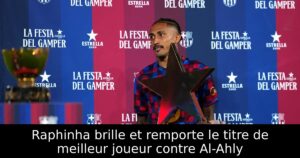 Raphinha brille et remporte le titre de meilleur joueur contre Al-Ahly