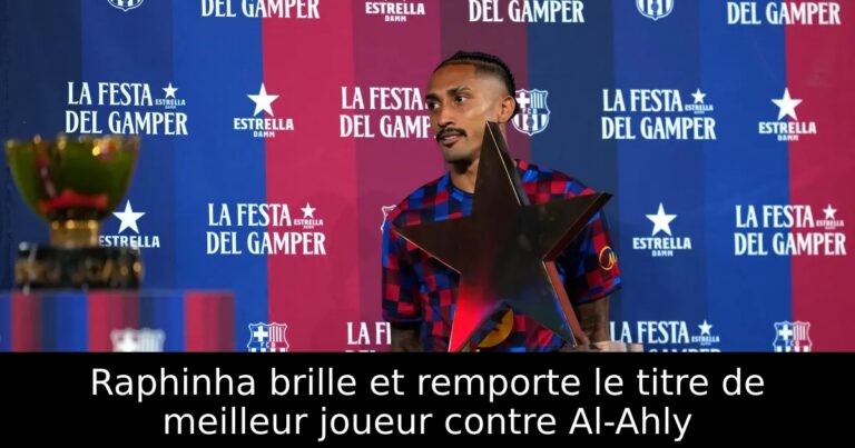 Raphinha brille et remporte le titre de meilleur joueur contre Al-Ahly