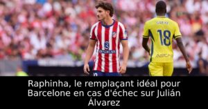 Raphinha, le remplaçant idéal pour Barcelone en cas d&rsquo;échec sur Julián Álvarez