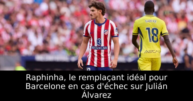 Raphinha, le remplaçant idéal pour Barcelone en cas d'échec sur Julián Álvarez