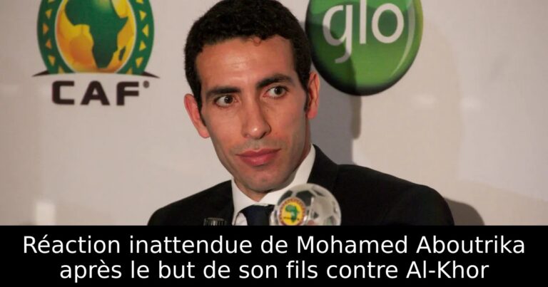 Réaction inattendue de Mohamed Aboutrika après le but de son fils contre Al-Khor