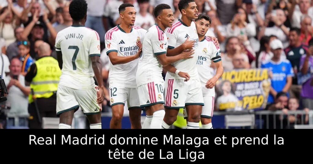 Real Madrid domine Malaga et prend la tête de La Liga