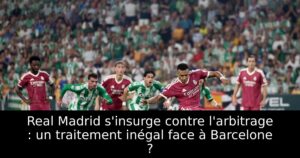 Real Madrid s&rsquo;insurge contre l&rsquo;arbitrage : un traitement inégal face à Barcelone ?
