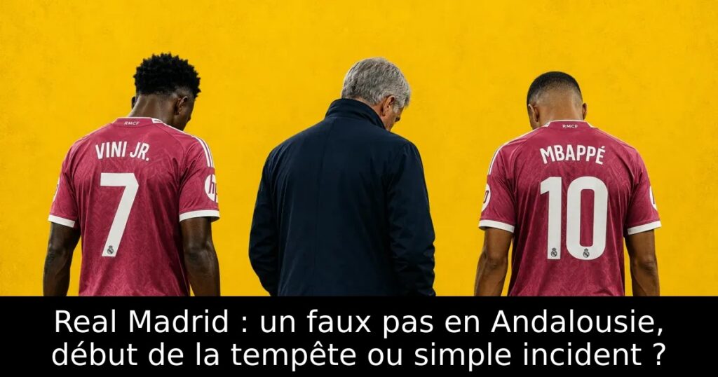 Real Madrid : un faux pas en Andalousie, début de la tempête ou simple incident ?