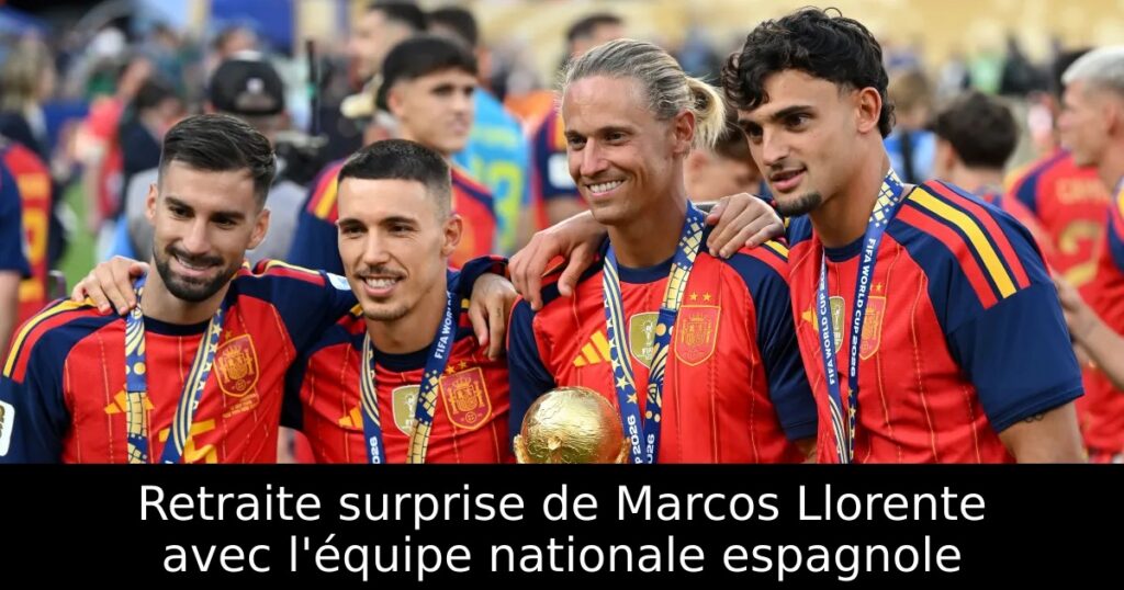 Retraite surprise de Marcos Llorente avec l&rsquo;équipe nationale espagnole