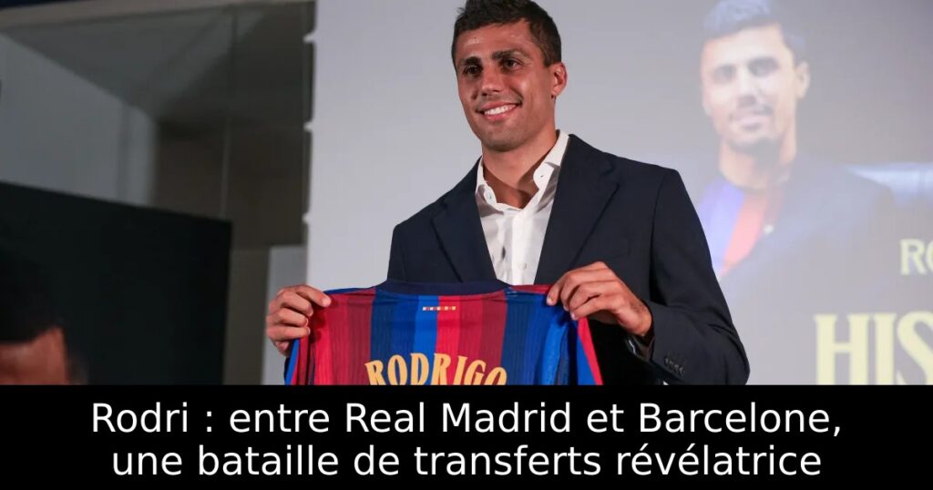 Rodri : entre Real Madrid et Barcelone, une bataille de transferts révélatrice