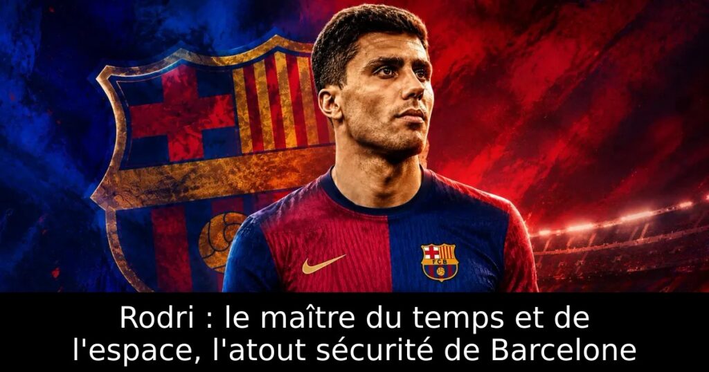 Rodri : le maître du temps et de l&rsquo;espace, l&rsquo;atout sécurité de Barcelone