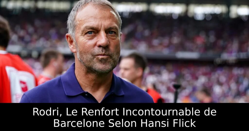 Rodri, Le Renfort Incontournable de Barcelone Selon Hansi Flick