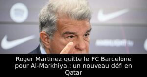 Roger Martinez quitte le FC Barcelone pour Al-Markhiya : un nouveau défi en Qatar
