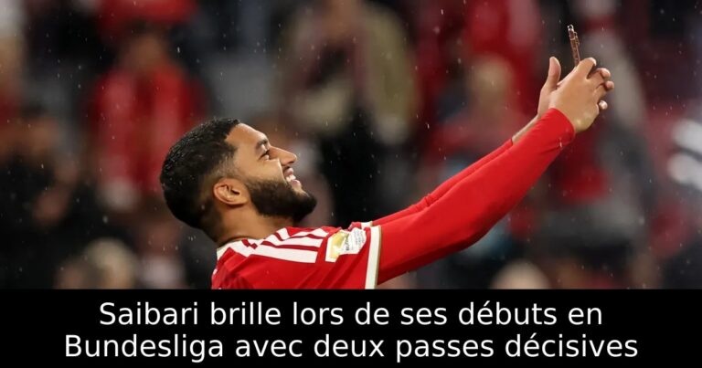Saibari brille lors de ses débuts en Bundesliga avec deux passes décisives