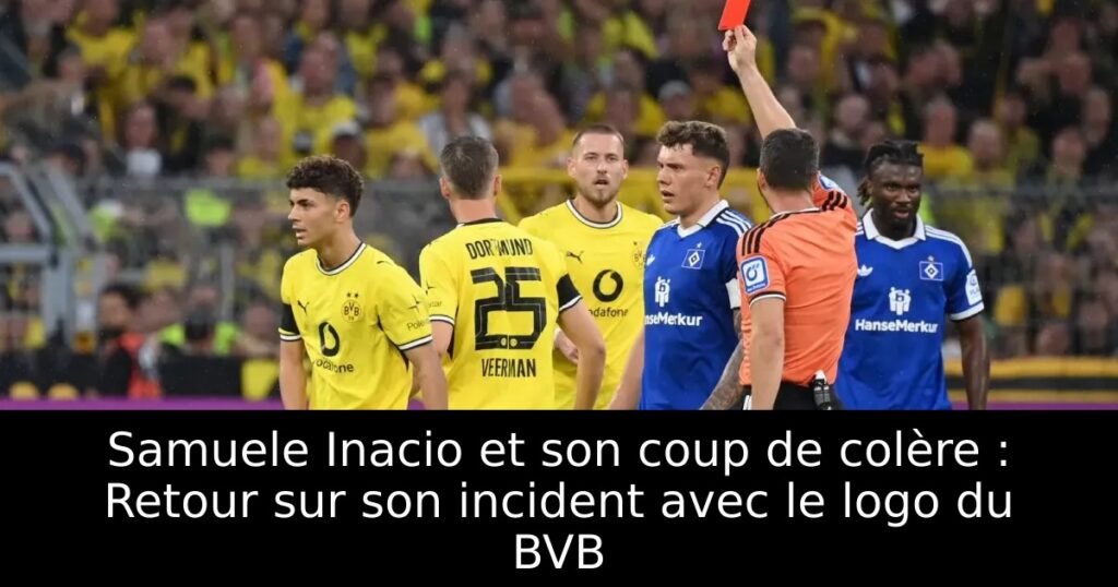 Samuele Inacio et son coup de colère : Retour sur son incident avec le logo du BVB