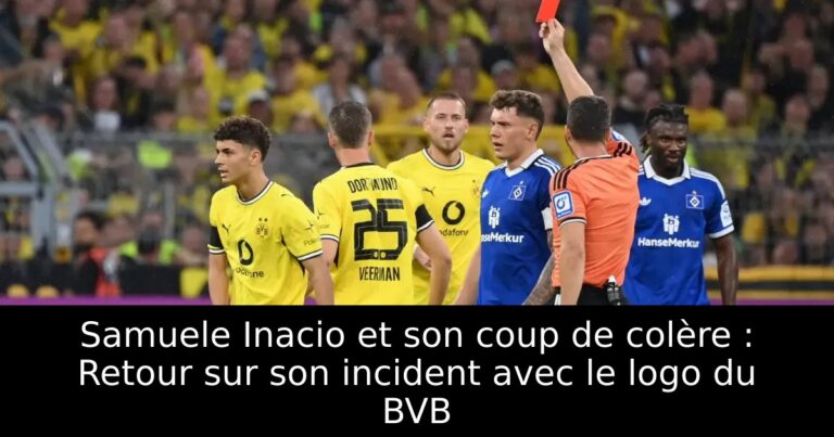 Samuele Inacio et son coup de colère : Retour sur son incident avec le logo du BVB