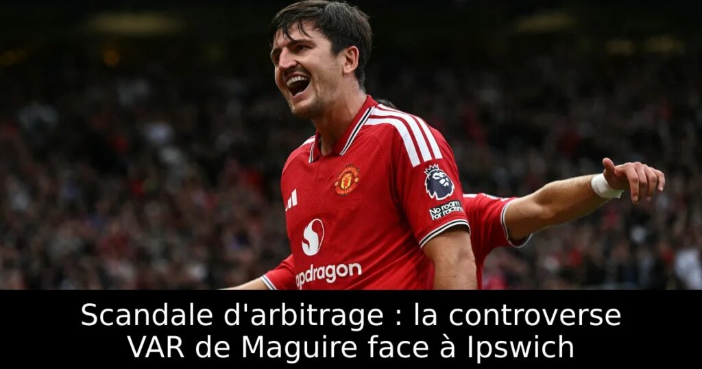 Scandale d&rsquo;arbitrage : la controverse VAR de Maguire face à Ipswich