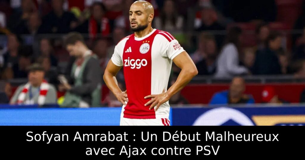 Sofyan Amrabat : Un Début Malheureux avec Ajax contre PSV