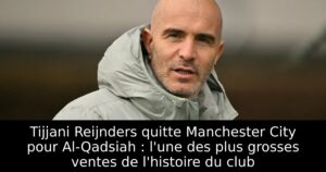 Tijjani Reijnders quitte Manchester City pour Al-Qadsiah : l&rsquo;une des plus grosses ventes de l&rsquo;histoire du club