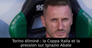 Torino éliminé : la Coppa Italia et la pression sur Ignazio Abate