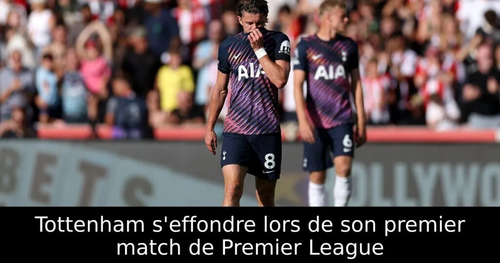 Tottenham s&rsquo;effondre lors de son premier match de Premier League