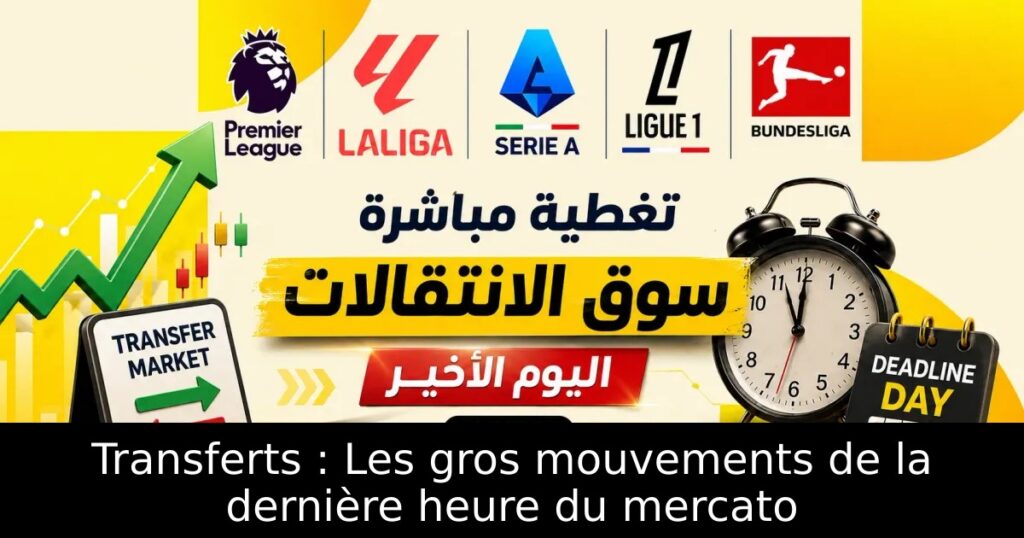 Transferts : Les gros mouvements de la dernière heure du mercato
