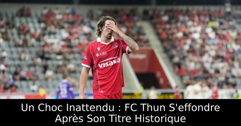 Un Choc Inattendu : FC Thun S'effondre Après Son Titre Historique