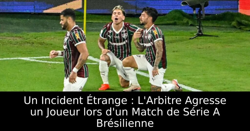 Un Incident Étrange : L&rsquo;Arbitre Agresse un Joueur lors d&rsquo;un Match de Série A Brésilienne