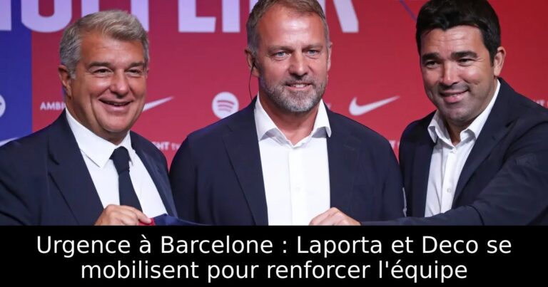Urgence à Barcelone : Laporta et Deco se mobilisent pour renforcer l'équipe