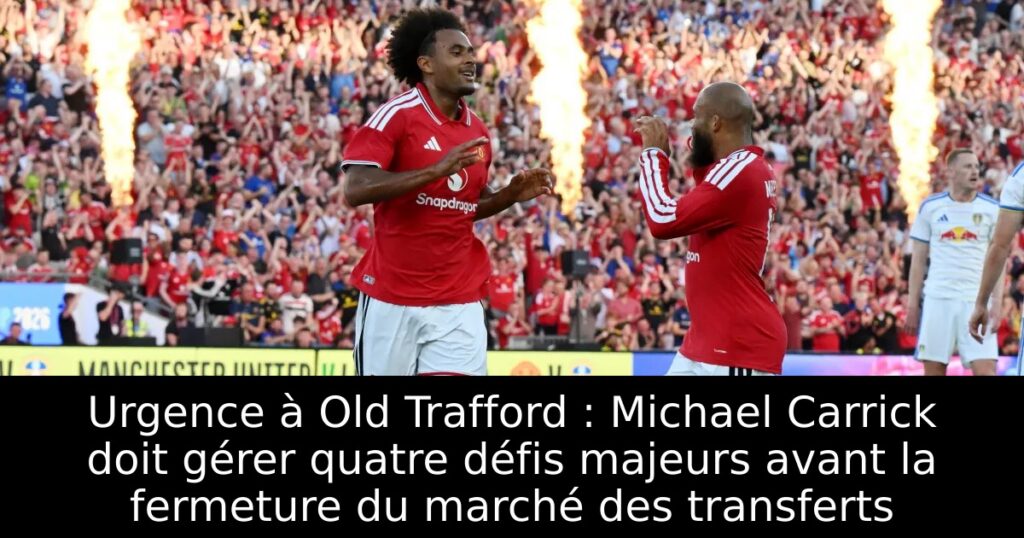 Urgence à Old Trafford : Michael Carrick doit gérer quatre défis majeurs avant la fermeture du marché des transferts