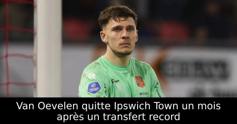 Van Oevelen quitte Ipswich Town un mois après un transfert record