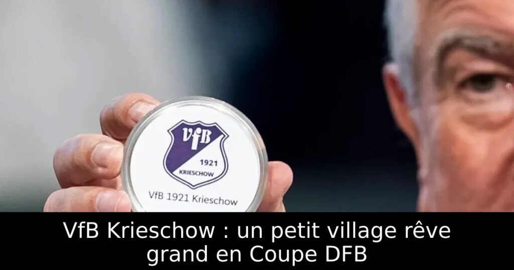 VfB Krieschow : un petit village rêve grand en Coupe DFB