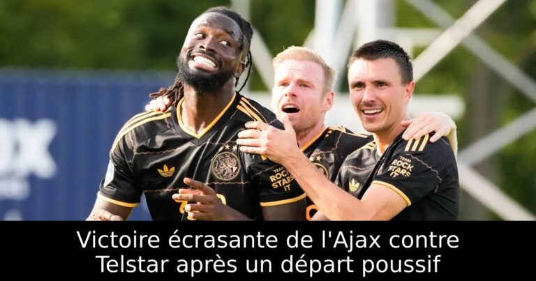 Victoire écrasante de l'Ajax contre Telstar après un départ poussif