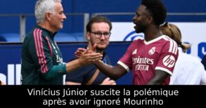 Vinícius Júnior suscite la polémique après avoir ignoré Mourinho