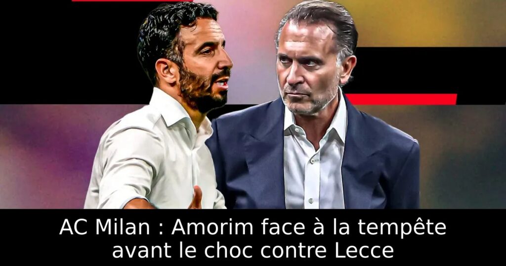 AC Milan : Amorim face à la tempête avant le choc contre Lecce
