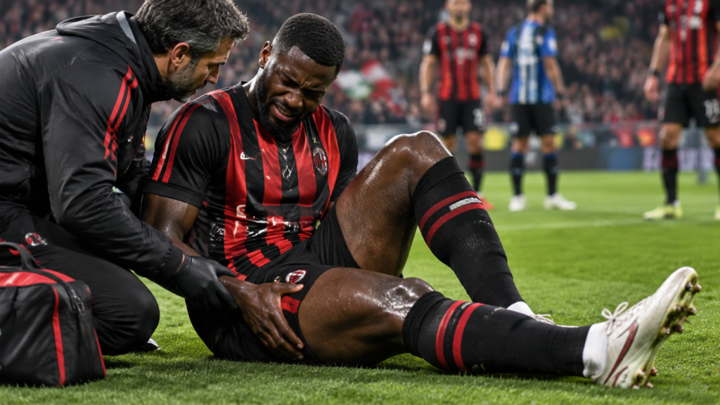 AC Milan : Fikayo Tomori forfait pour le derby contre l’Inter, un mois d’absence redouté
