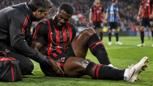 AC Milan : Fikayo Tomori forfait pour le derby contre l’Inter, un mois d’absence redouté