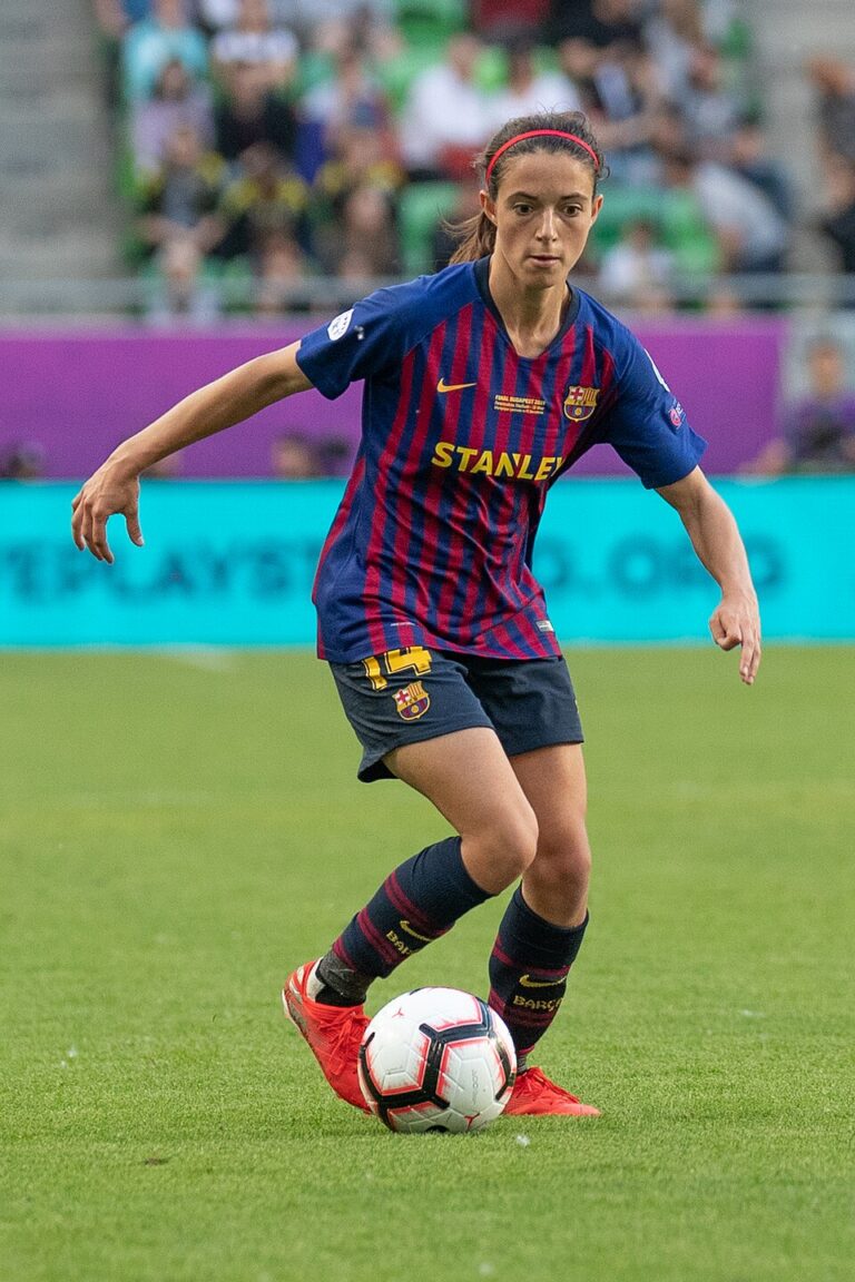 Aitana Bonmatí en action avec le Barça lors de la finale 2019