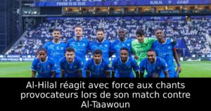 Al-Hilal réagit avec force aux chants provocateurs lors de son match contre Al-Taawoun