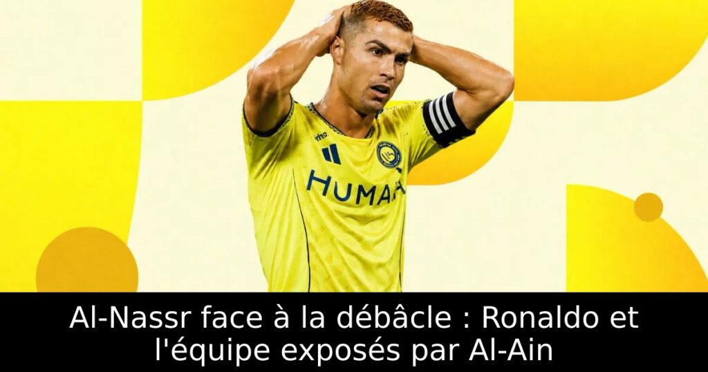Al-Nassr face à la débâcle : Ronaldo et l&rsquo;équipe exposés par Al-Ain