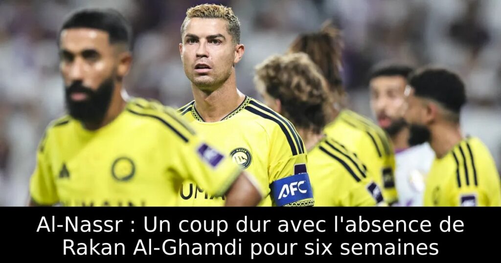 Al-Nassr : Un coup dur avec l&rsquo;absence de Rakan Al-Ghamdi pour six semaines