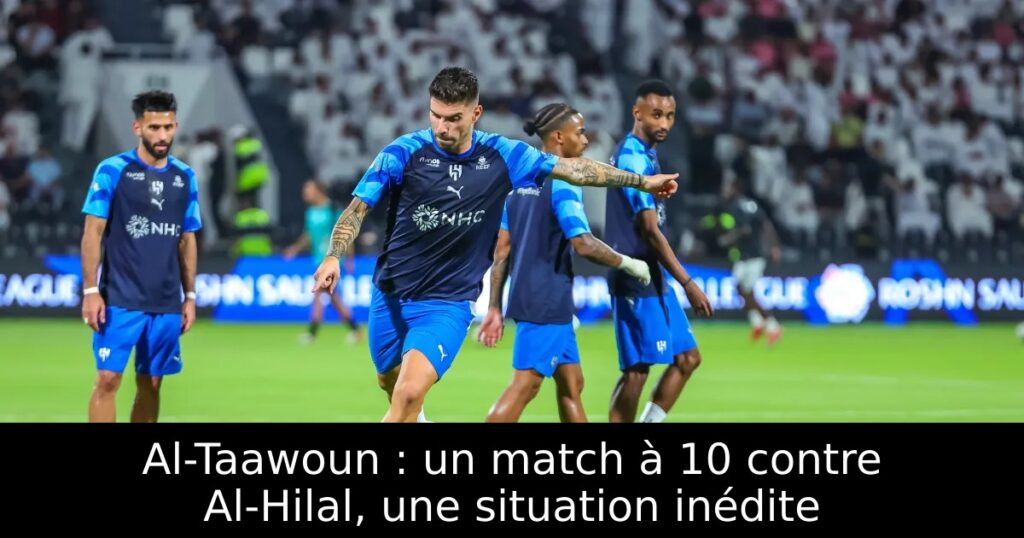 Al-Taawoun : un match à 10 contre Al-Hilal, une situation inédite