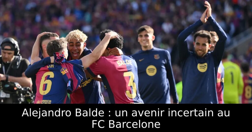 Alejandro Balde : un avenir incertain au FC Barcelone