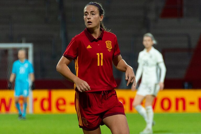 Alexia Putellas avec l’équipe d’Espagne en 2018