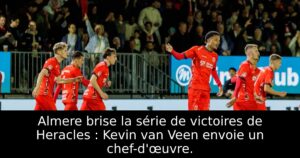 Almere brise la série de victoires de Heracles : Kevin van Veen envoie un chef-d&rsquo;œuvre.