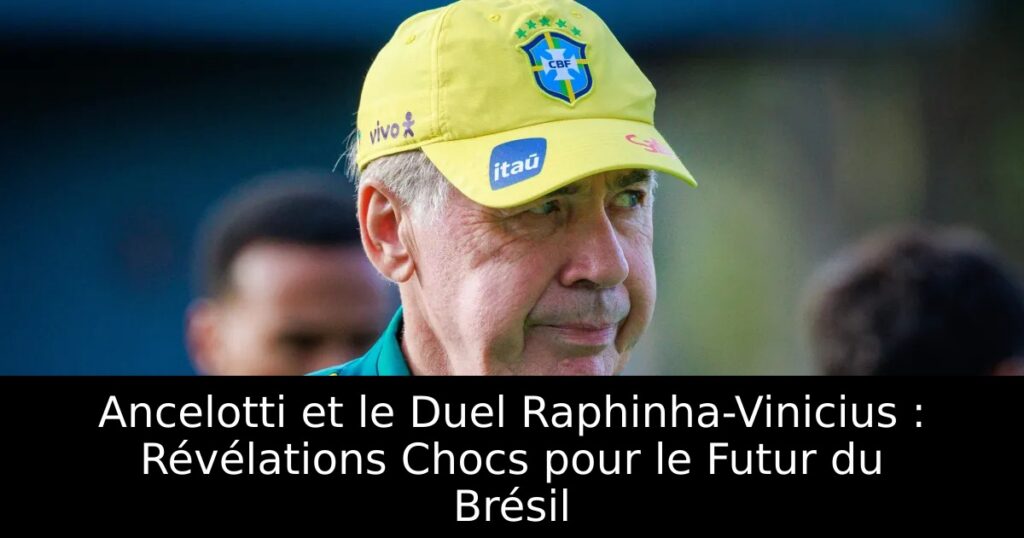 Ancelotti et le Duel Raphinha-Vinicius : Révélations Chocs pour le Futur du Brésil