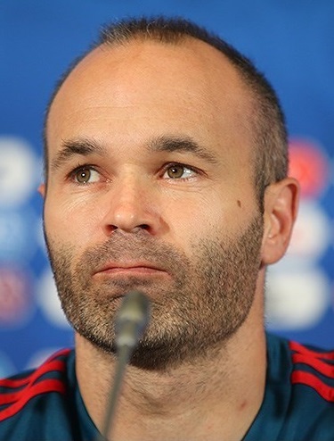 Andrés Iniesta en conférence de presse au Mondial 2018