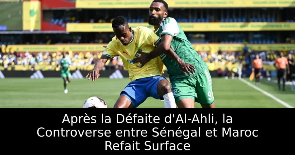 Après la Défaite d&rsquo;Al-Ahli, la Controverse entre Sénégal et Maroc Refait Surface