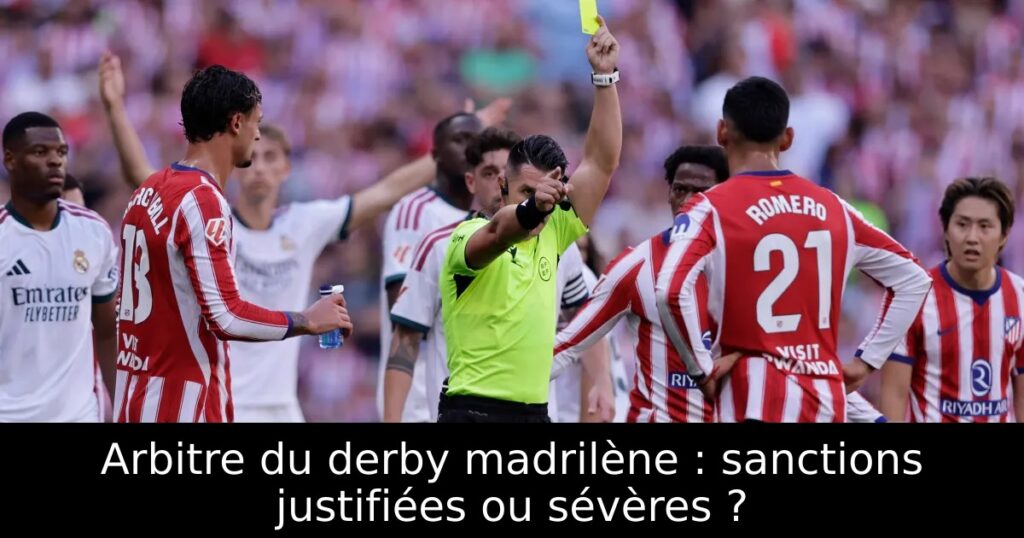 Arbitre du derby madrilène : sanctions justifiées ou sévères ?
