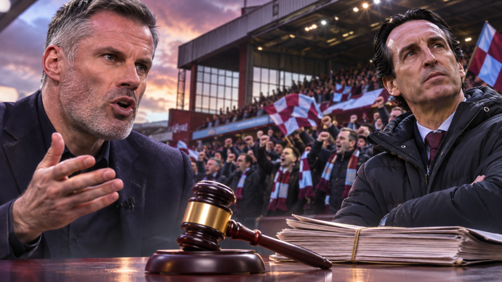 Aston Villa menace Jamie Carragher de poursuites judiciaires après ses propos sur Unai Emery