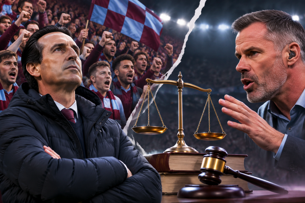Aston Villa passe à l&rsquo;offensive contre Jamie Carragher après ses propos sur Unai Emery et les supporters