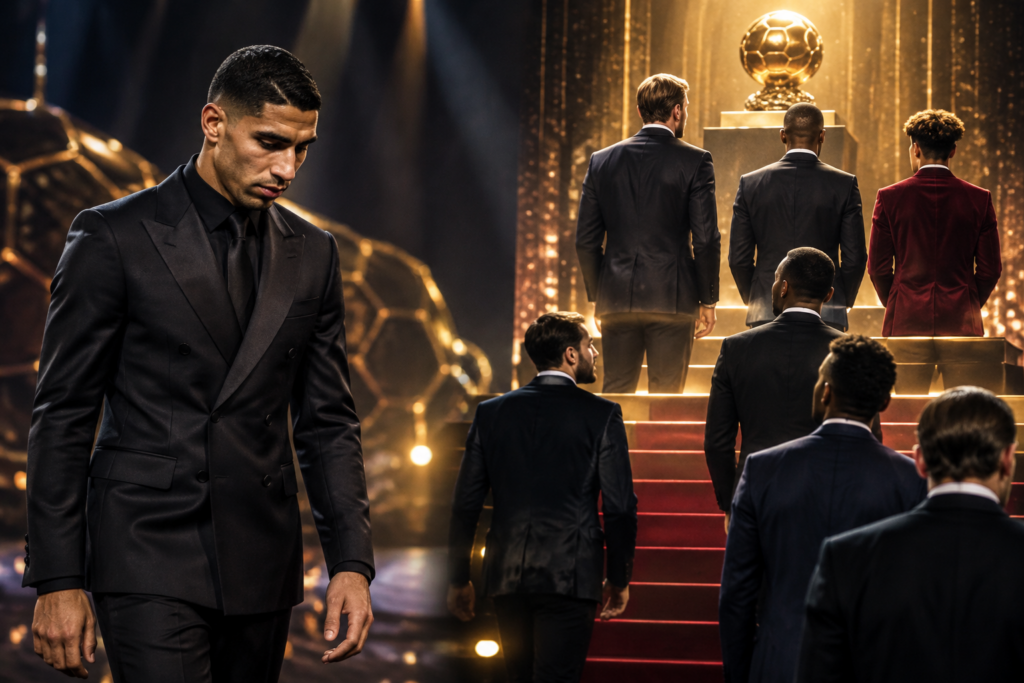 Ballon d’Or 2026 : Achraf Hakimi termine 13e avec 65 points, loin du podium