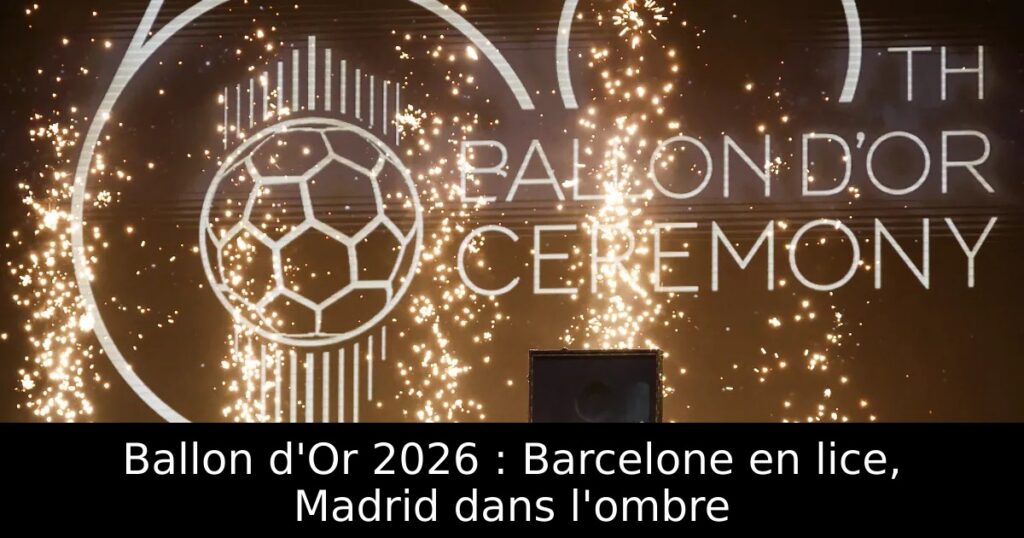 Ballon d&rsquo;Or 2026 : Barcelone en lice, Madrid dans l&rsquo;ombre